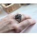 Purple Labradorite silver ring