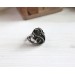 Purple Labradorite silver ring