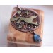 Copper filigree fox necklace with labradorite