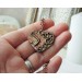 Steampunk Mechanic-Heart mixedmetal necklace
