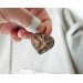 Steampunk Mechanic-Heart mixedmetal necklace