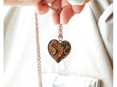 Steampunk Mechanic-Heart necklace