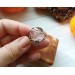Silver ring with rose quartz