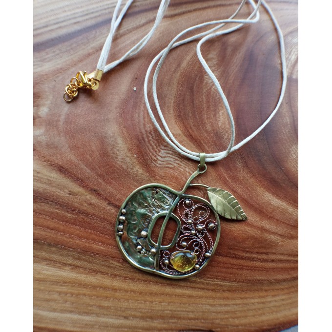 Filigree Apple necklace