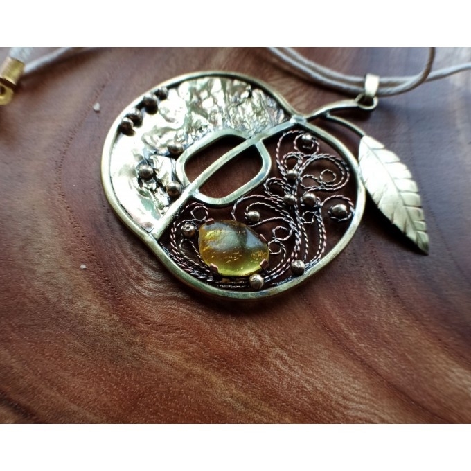 Filigree Apple necklace