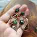 Mixedmetal labradorite earrings