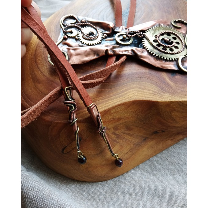 Steampunk styled bolo-tie