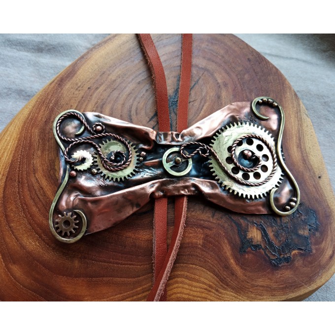 Steampunk styled bolo-tie