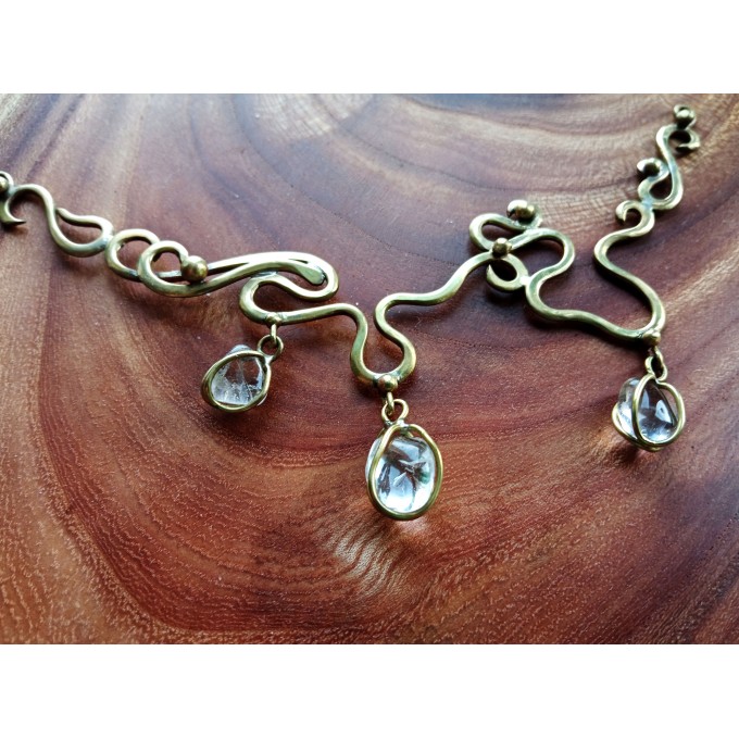 Liquid gold necklace