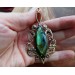 Big brass ans bronze labradorite pendant 