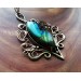 Big brass ans bronze labradorite pendant 