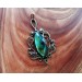 Big brass ans bronze labradorite pendant 