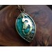 Dragon brass necklace with agate