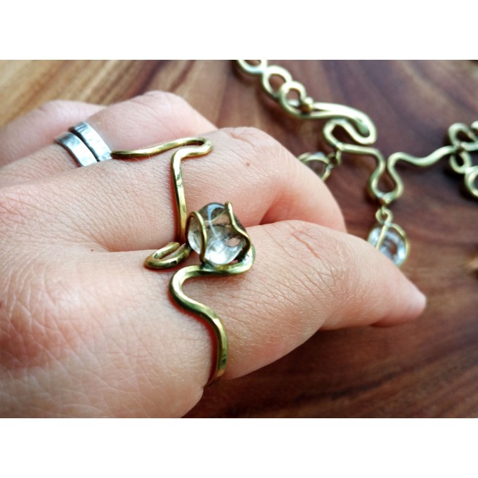 Liquid gold rings