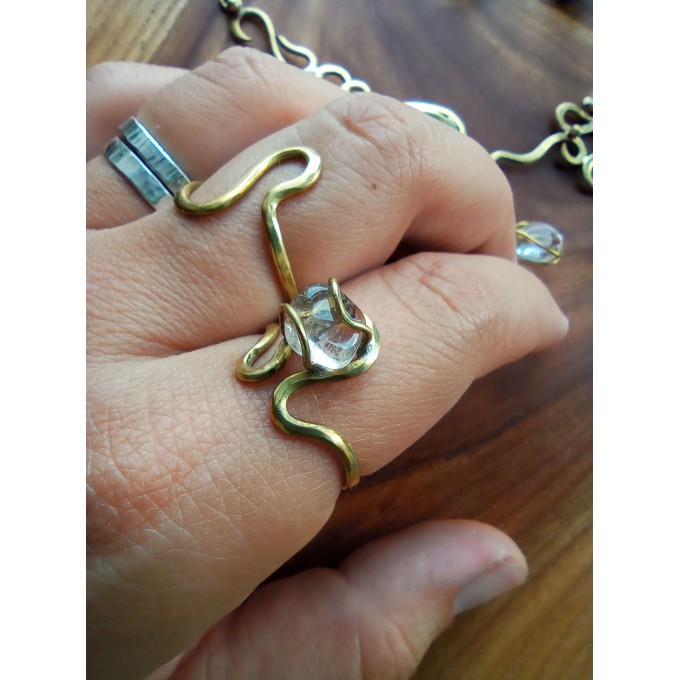 Liquid gold rings