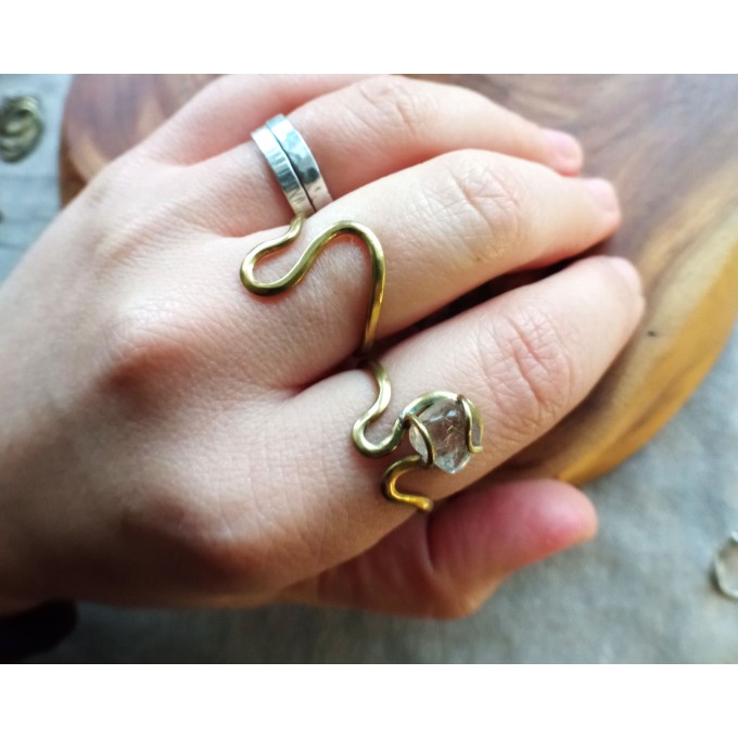 Liquid gold rings
