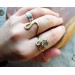 Liquid gold rings