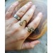 Liquid gold rings
