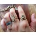 Liquid gold rings