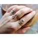 Liquid gold rings