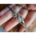 Silver bracelet with rutile quartz