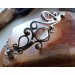 Silver bracelet with rutile quartz