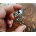 Silver orchid necklace with pearl