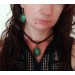 Copper filigree Victorian-style jewelry set