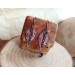 Copper leaf earrings