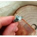 Silver aquamarine ring