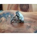 Silver ring with moonstone