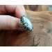 Silver ring with moonstone