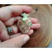 Copper-brass Heart brooch