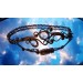 Silver bracelet with rutile quartz