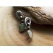 Silver earrings with opals