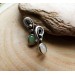 Silver earrings with opals