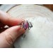 Silver celtic knot amethyst ring