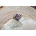 Silver celtic knot amethyst ring