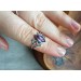 Silver celtic knot amethyst ring
