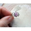 Silver celtic knot amethyst ring