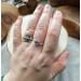 Silver ring with amethyst