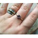 Silver ring with amethyst