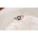 Silver ring with amethyst
