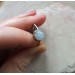 Silver moonstone ring