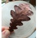 Copper oak hairclip