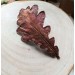 Copper oak hairclip