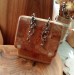 Copper and brass filigree earrings