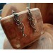 Copper and brass filigree earrings