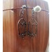 Gothic-style copper and brass filigree earrings