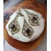 Smokey quartz filigree jewelry set